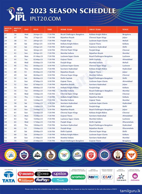 ipl 2023 schedule in hyderabad